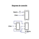 Placa armada, 2 interruptores, marfil, volteck