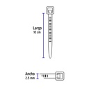 CINCHO NEGRO 18 Lb 2.5 Mm X 100 Mm 100 PZ VOLTECK 44320 VOLTECK CIN-1810N