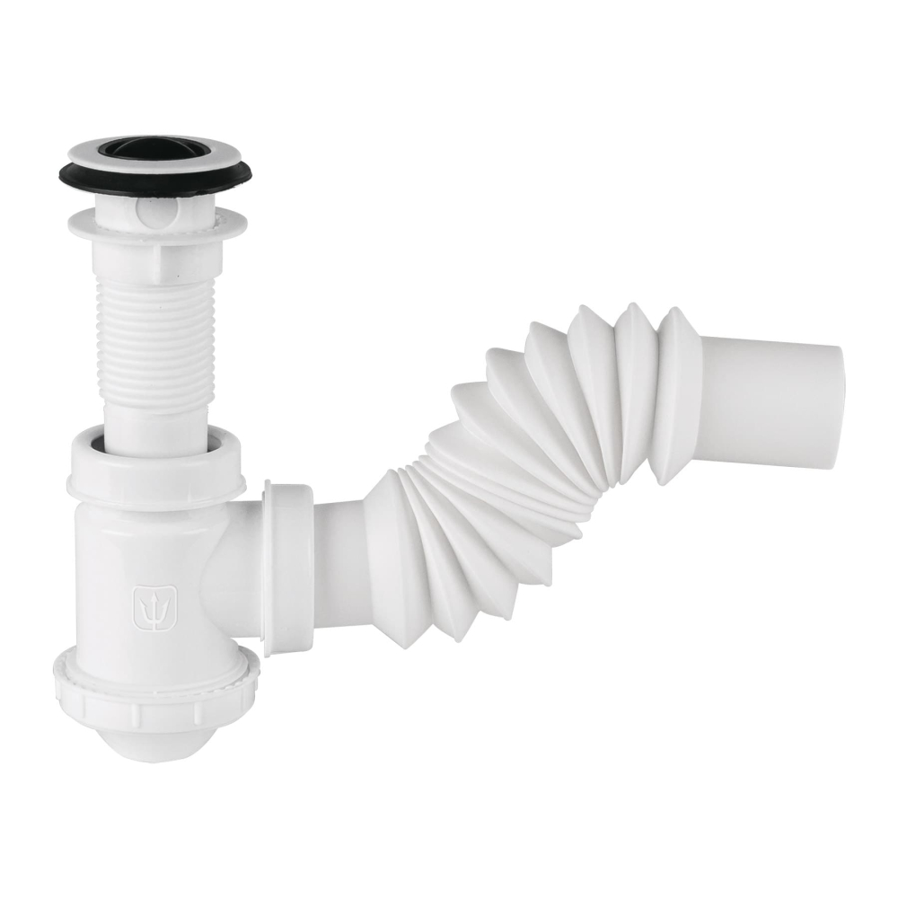 Céspol de bote 1-1/4", contra, polipropileno, para lavabo, Foset