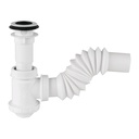 Céspol de bote 1-1/4", contra, polipropileno, para lavabo, Foset