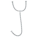 Manguera "T" lavabo/fregadero,acero inox,1/2"x1/2"x1/2", 55cm, Foset