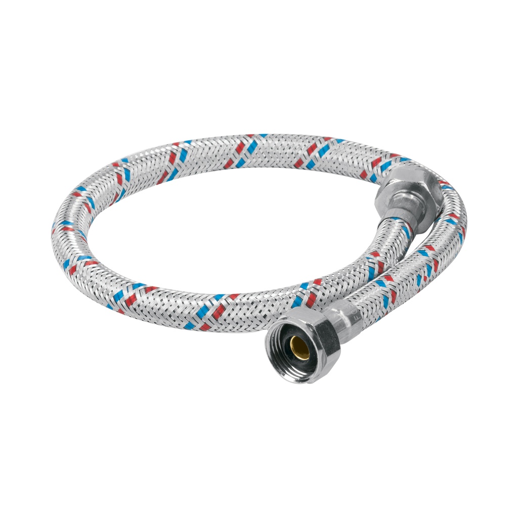 Manguera lavabo/fregadero, aluminio, 1/2"x1/2", 55cm, Foset 