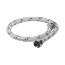 Manguera lavabo/fregadero, aluminio, 1/2"x1/2", 55cm, Foset 