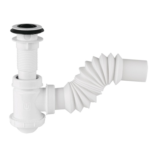 [CE-218] Céspol de bote 1-1/4", contra, polipropileno, para lavabo, Foset