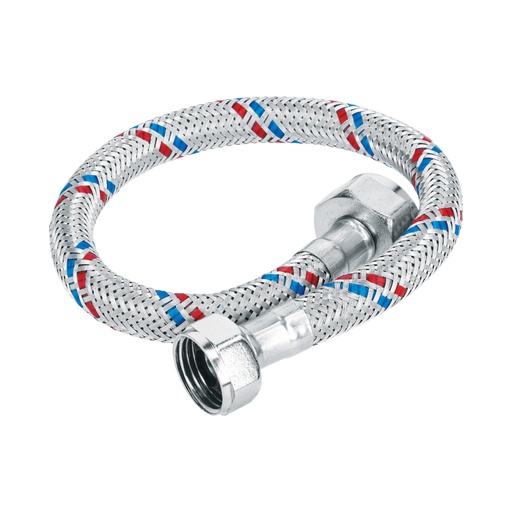 [FWC-35P] Manguera p/WC, aluminio, 1/2" x 7/8", 35 cm, Foset