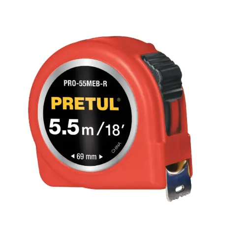 [PRO-55MEC] Flexómetro 5.5 m cinta 25 mm,Pretul