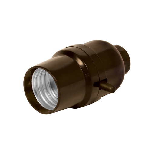[POBA-11] Portalámpara de baquelita, con interruptor de barra, Volteck