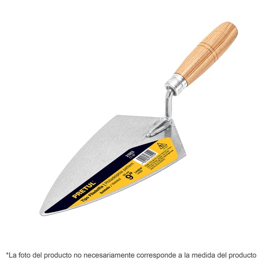 [CT-7P] Cuchara para albañil 7" tipo Filadelfia, Pretul