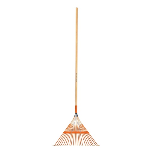 [EMX-22] Escoba metálica para jardín,recta, 22 dientes, mango 48", Truper